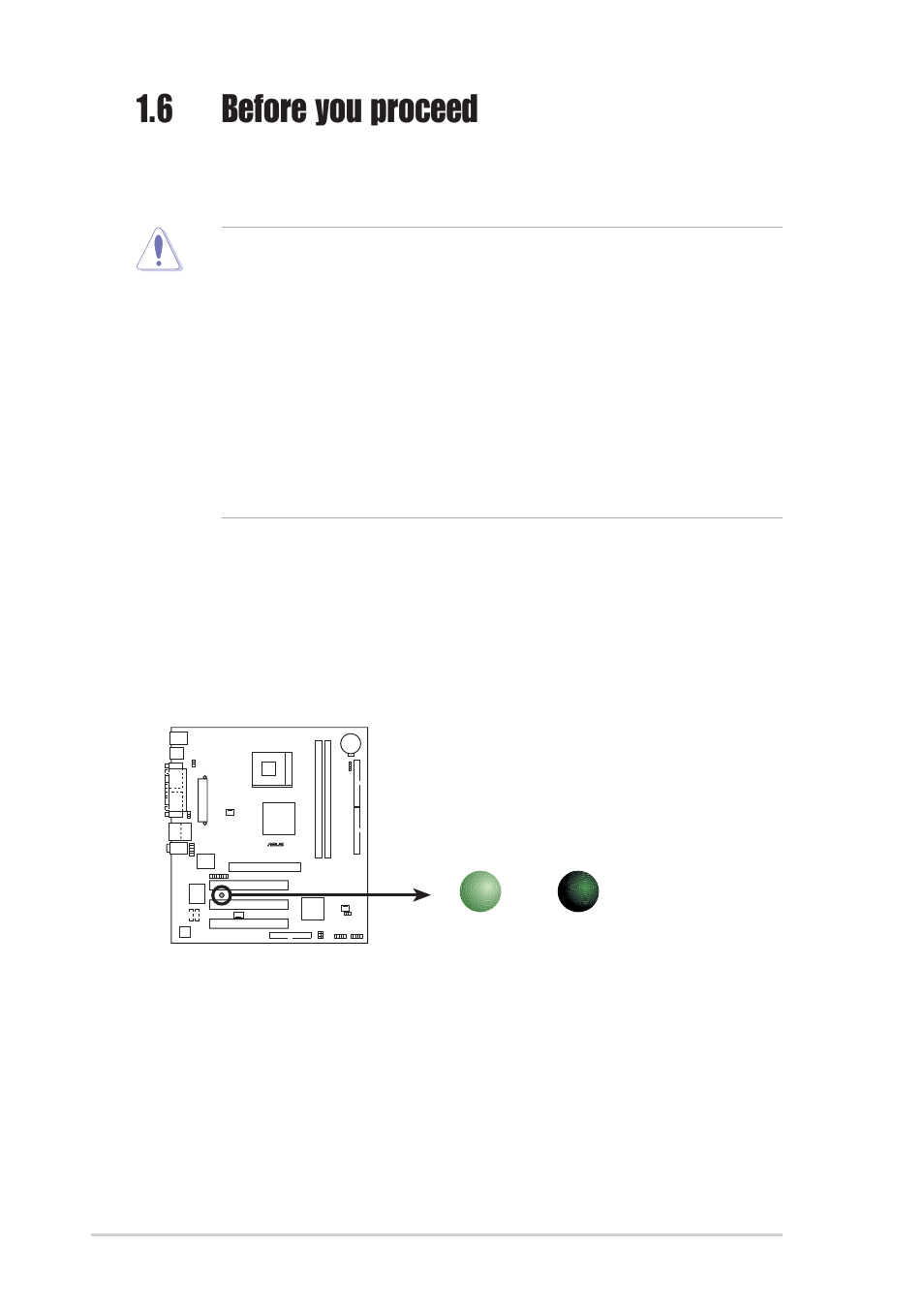 6 before you proceed, 8 chapter 1: product introduction | Asus P4VP-MX User Manual | Page 18 / 62