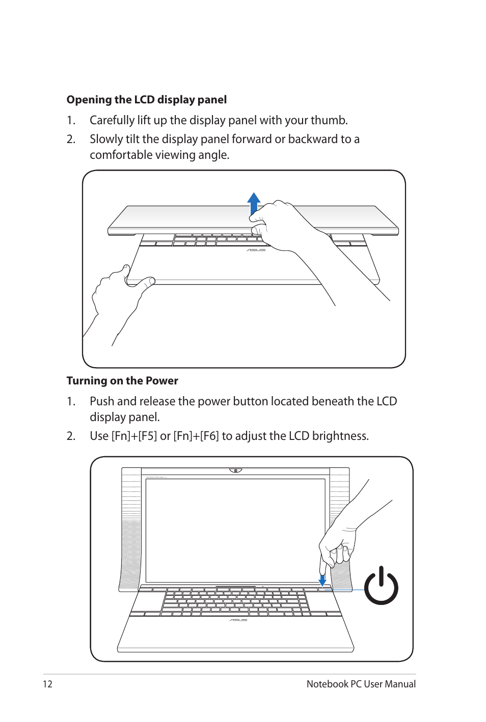 Asus NX90Jq User Manual | Page 12 / 108