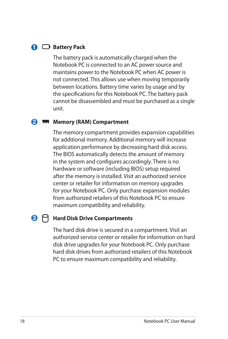 Asus NX90Jq User Manual | Page 18 / 108