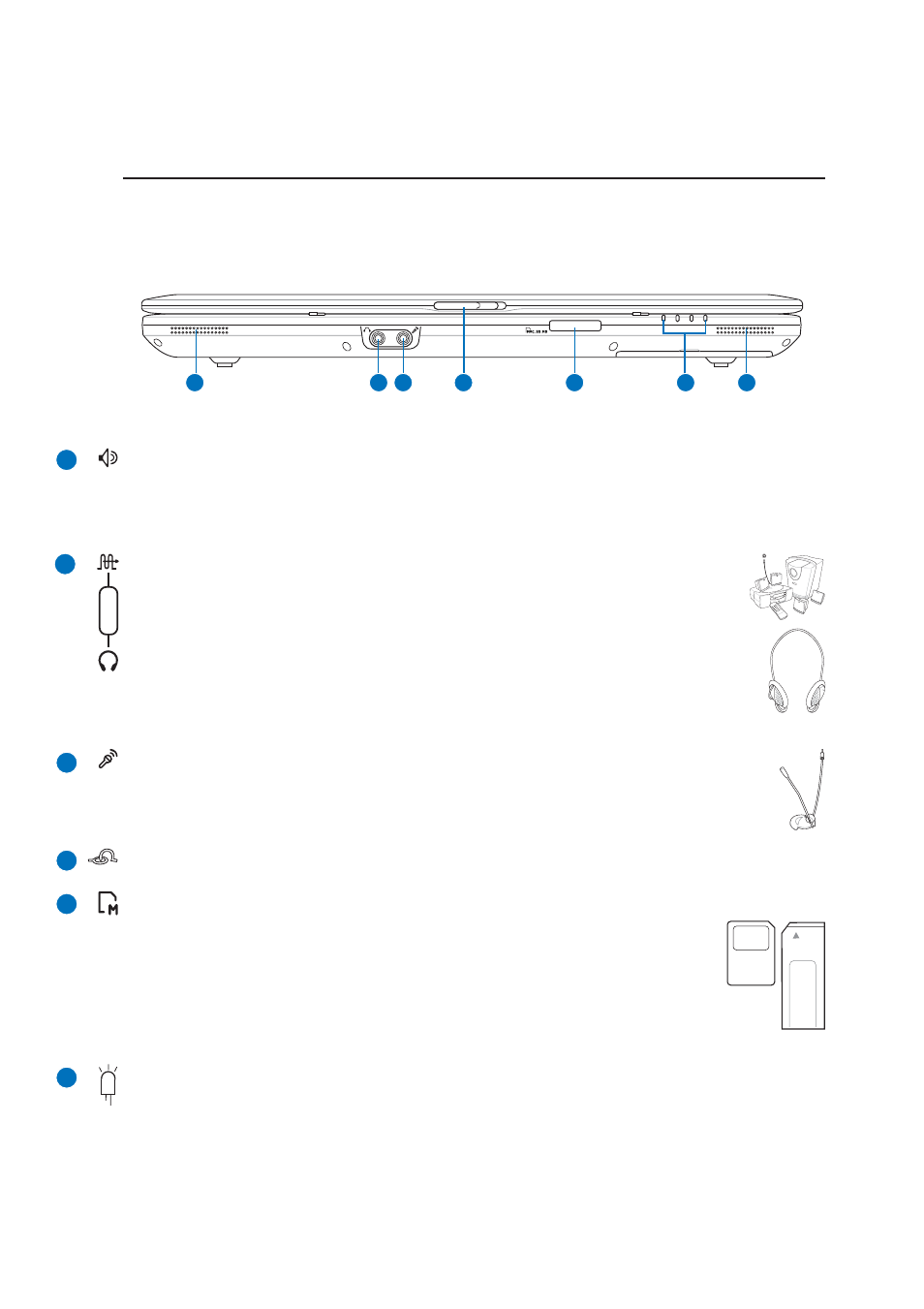 Front side | Asus Z62J User Manual | Page 19 / 70