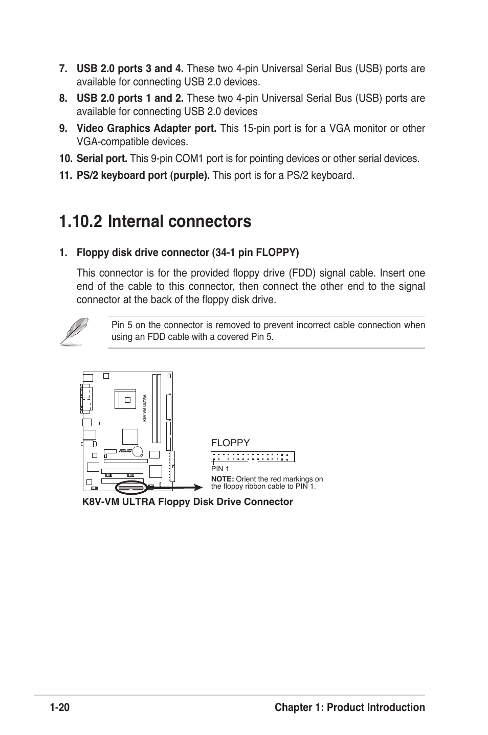 2 internal connectors | Asus K8V-VM Ultra User Manual | Page 30 / 78