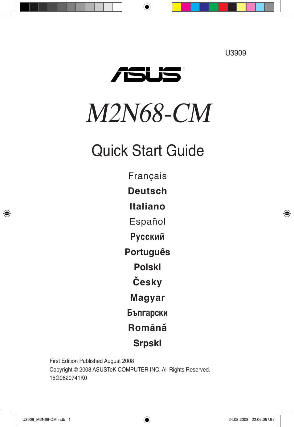 Asus M2N68-CM User Manual | 38 pages