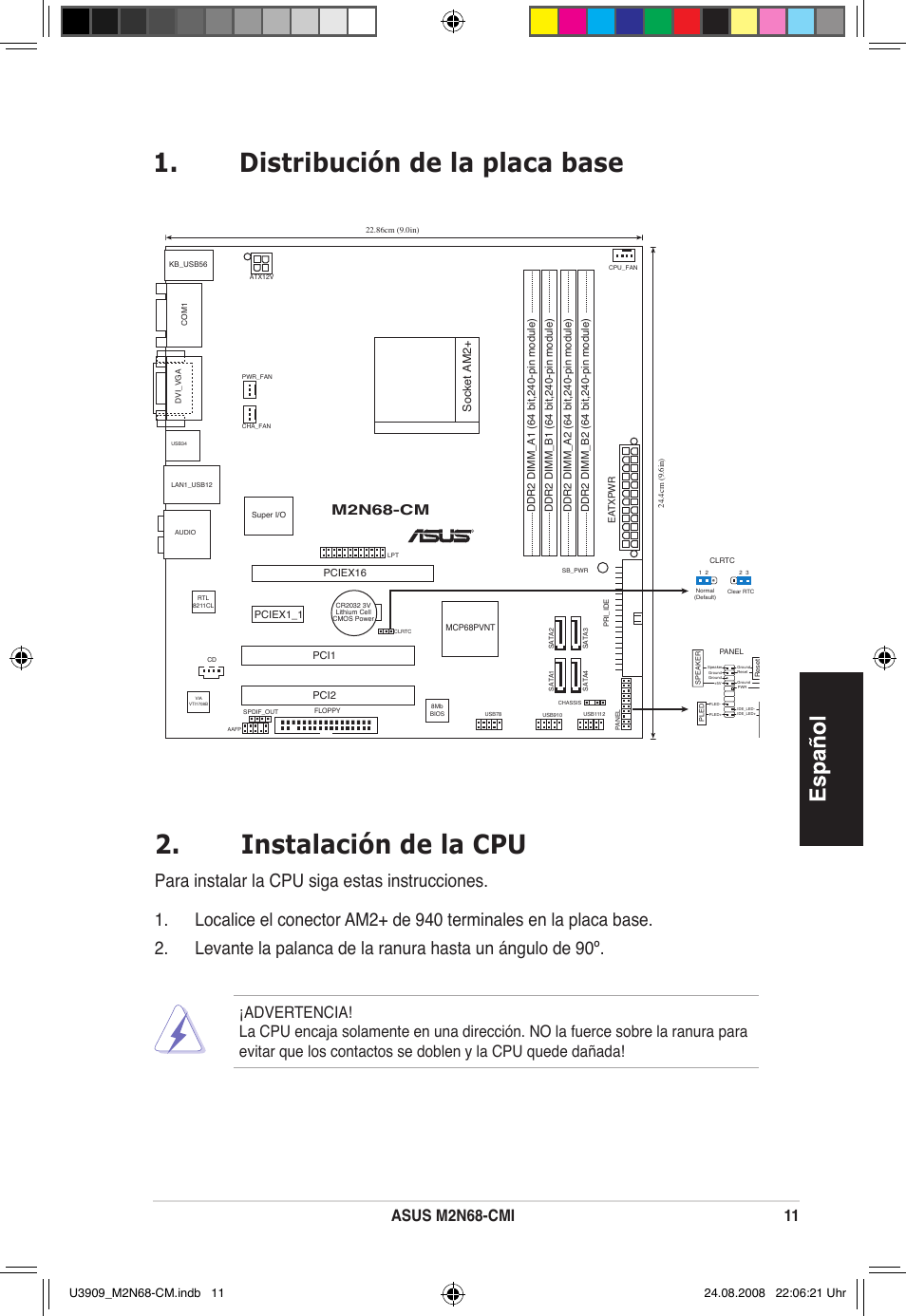 Asus mn68-cmi 11, Mn68-cm, Socket am2 | Asus M2N68-CM User Manual | Page 11 / 38