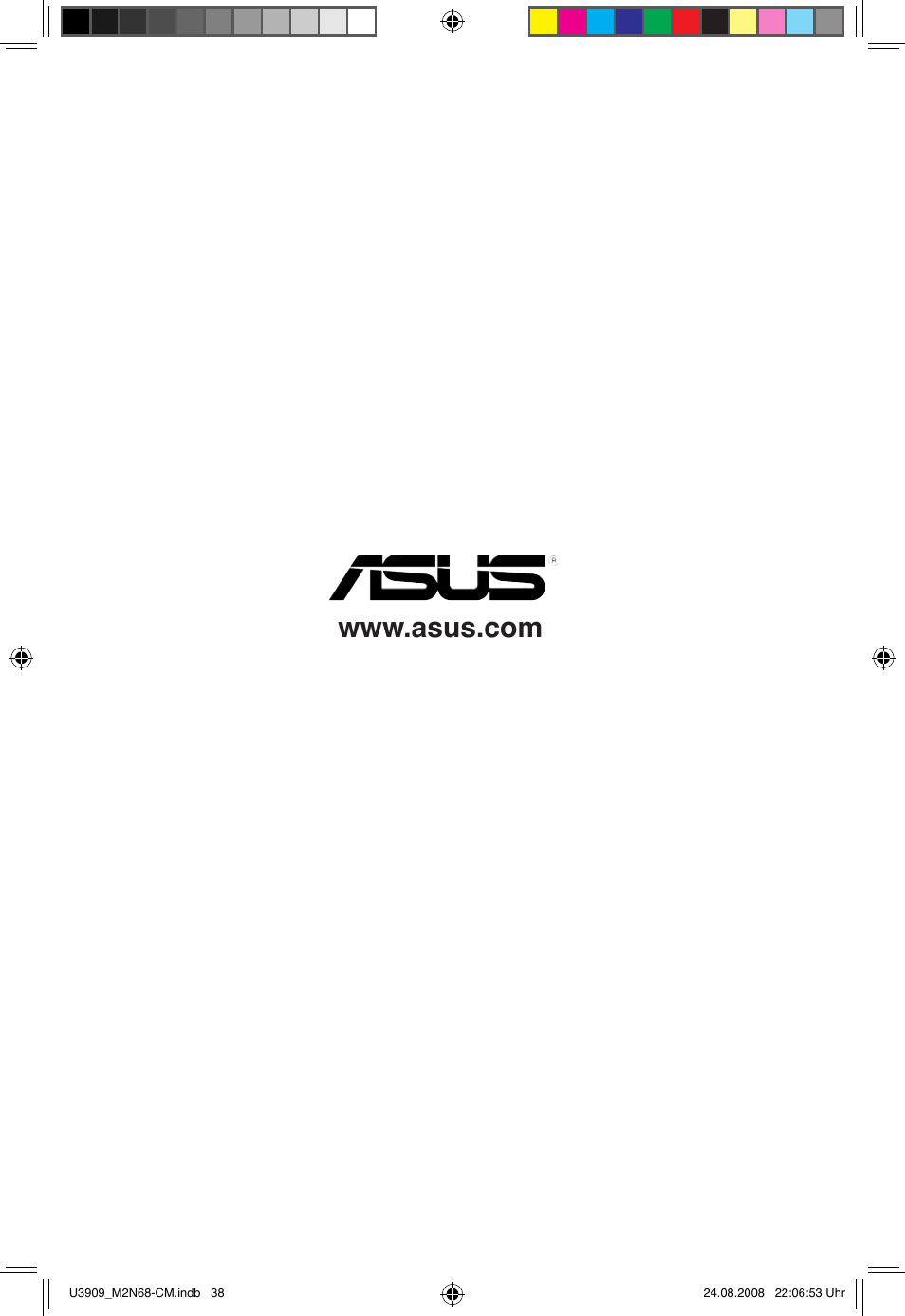 Asus M2N68-CM User Manual | Page 38 / 38