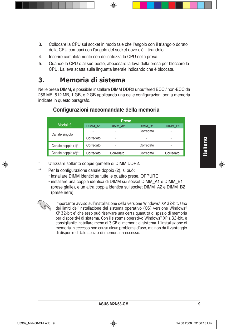 Asus M2N68-CM User Manual | Page 9 / 38