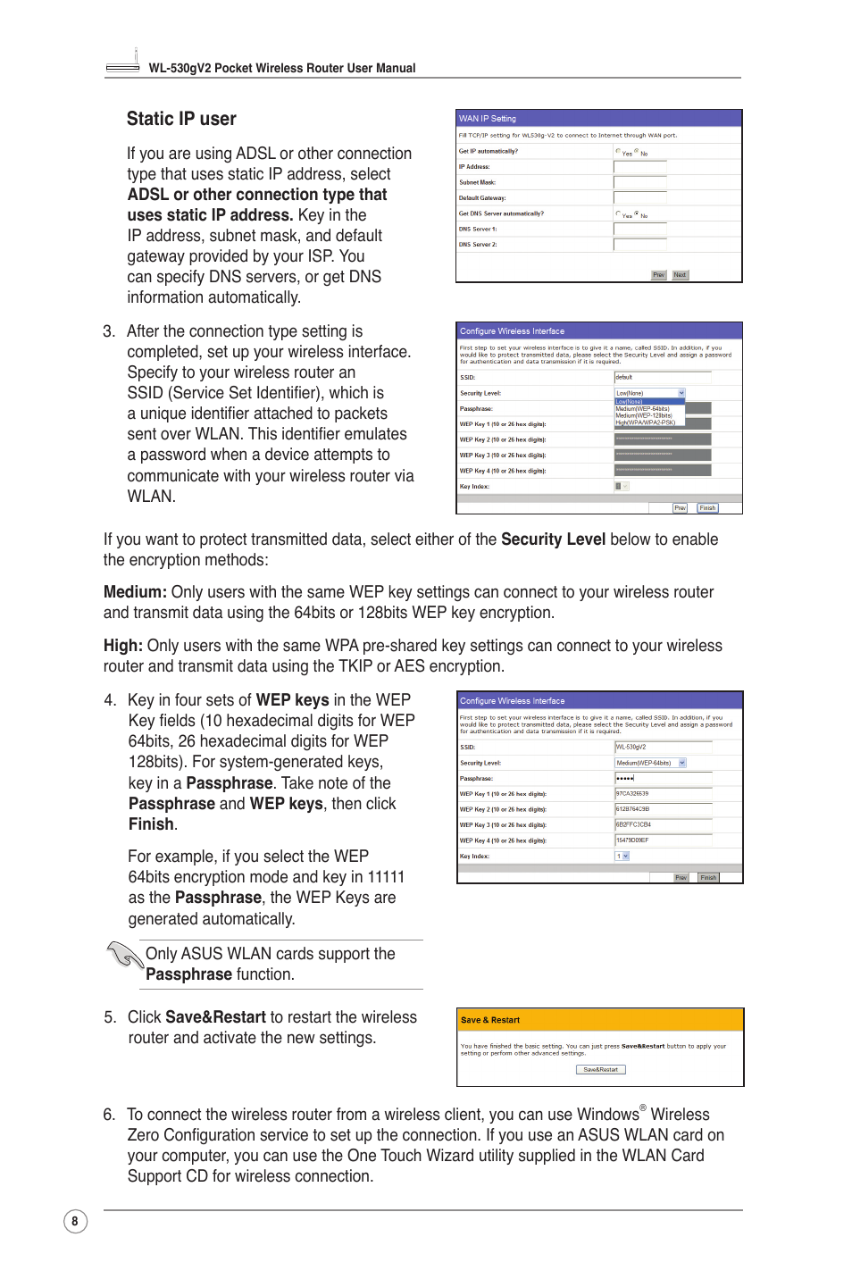 Asus WL-530g V2 User Manual | Page 10 / 30