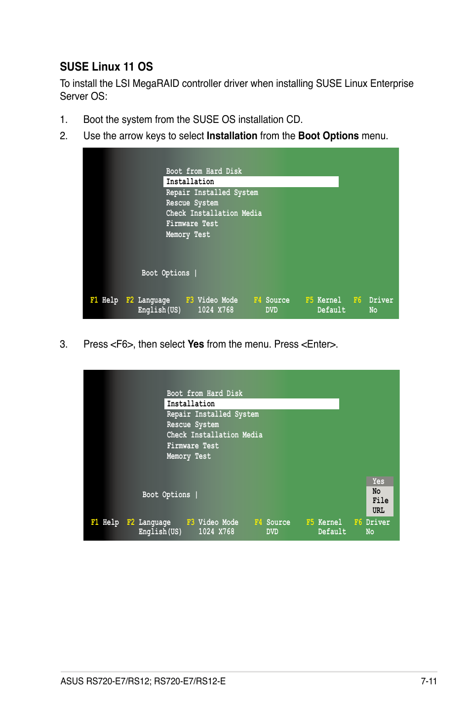 Suse linux 11 os | Asus RS720-E7/RS12 User Manual | Page 165 / 188