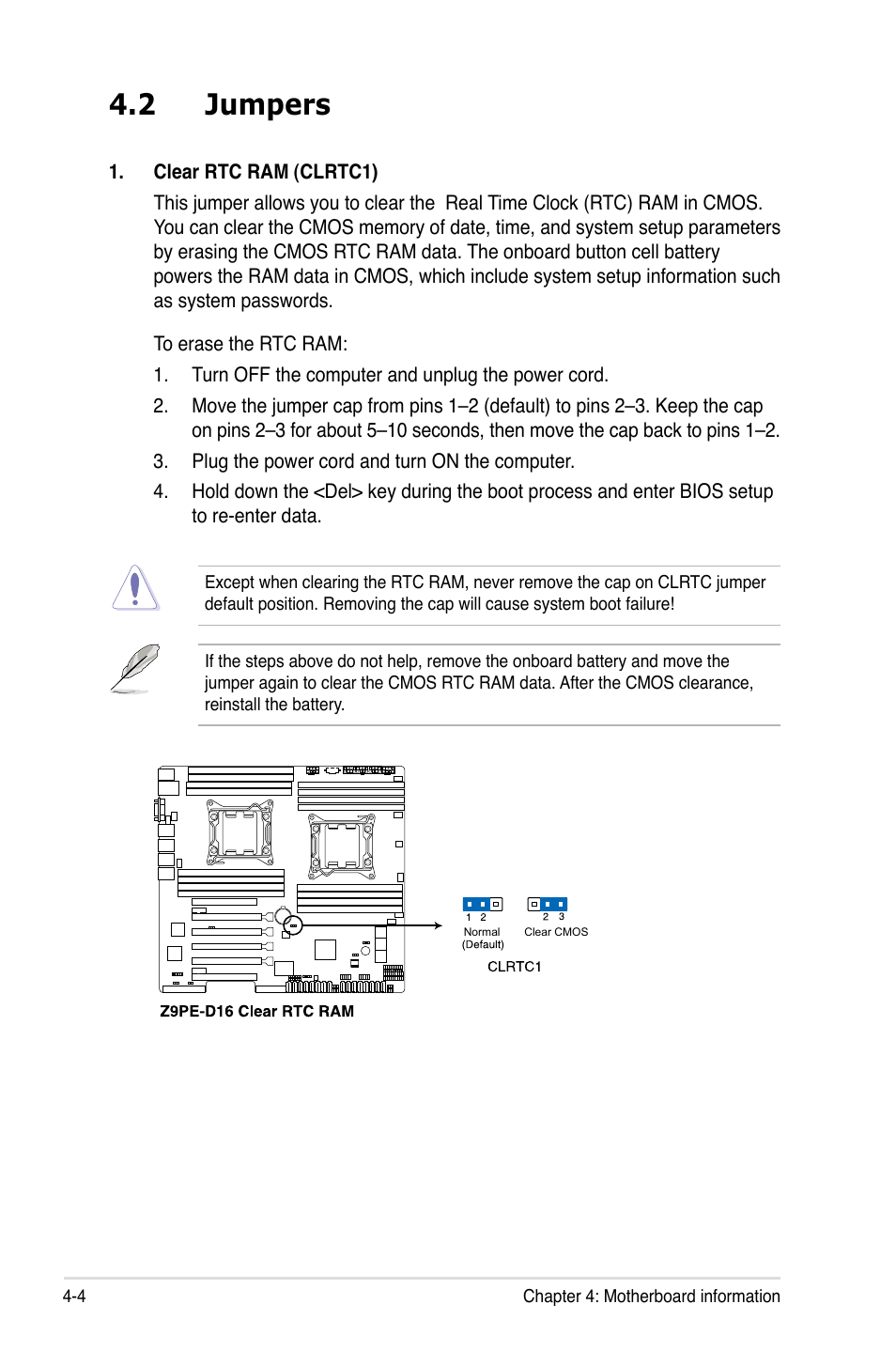 2 jumpers, Jumpers -4 | Asus RS720-E7/RS12 User Manual | Page 56 / 188