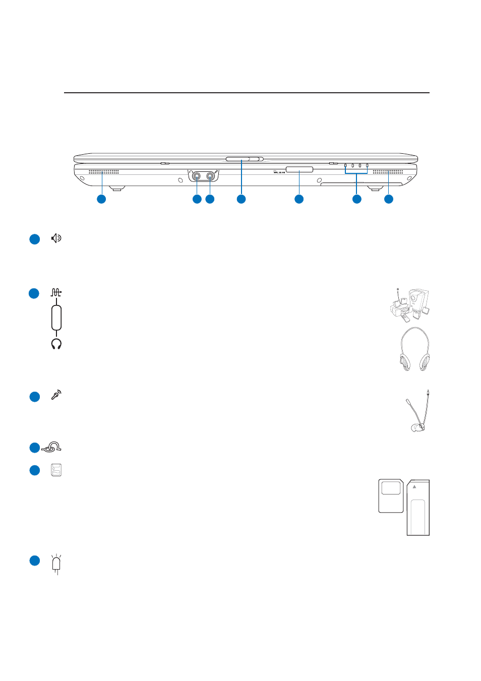 Front side | Asus Z62J User Manual | Page 19 / 71