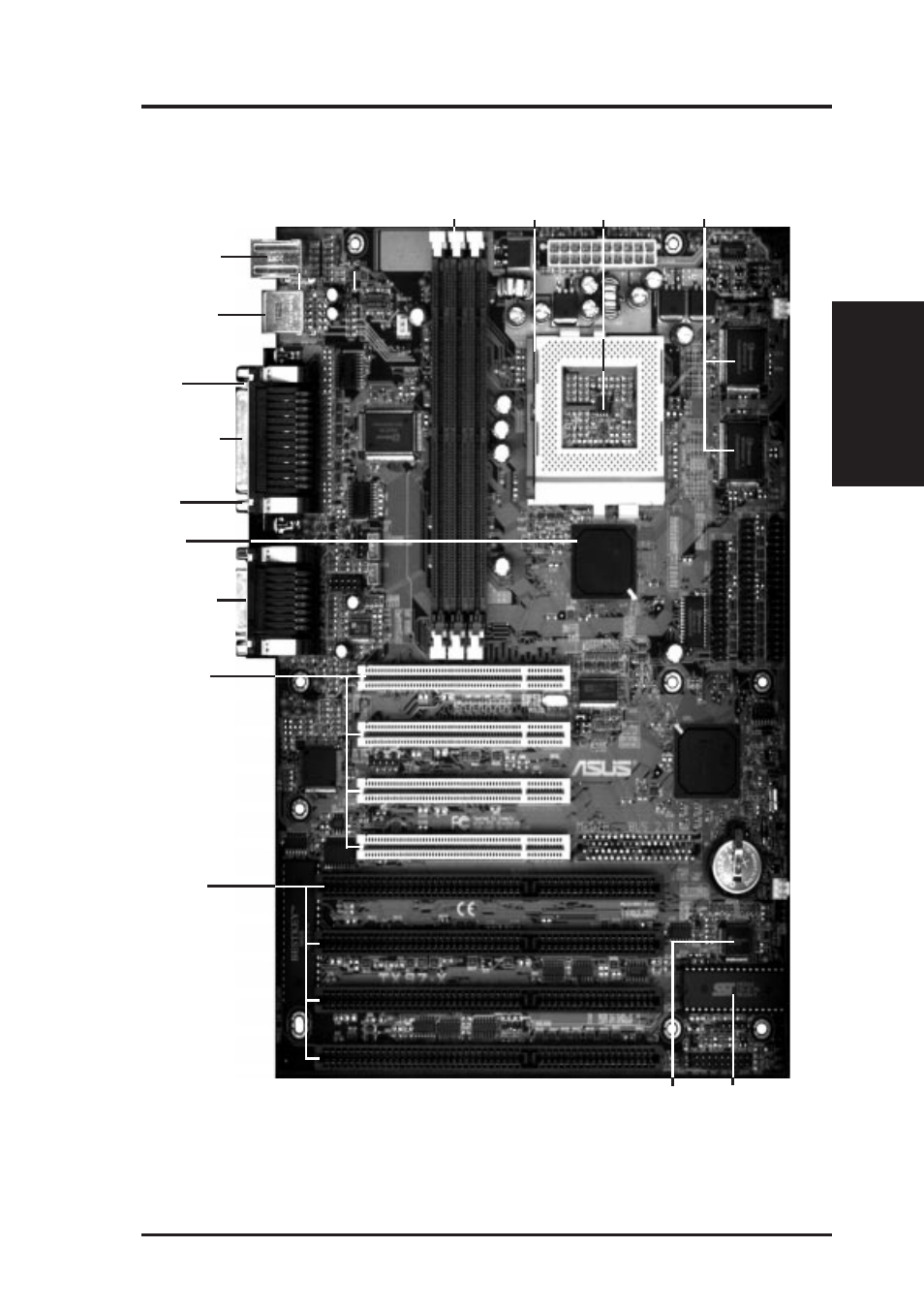 Ii. features, Parts of the asus tx97-x motherboard, Asus tx97-x user’s manual 11 | Ii. fea tures (parts of board) | Asus TX97-X User Manual | Page 11 / 64