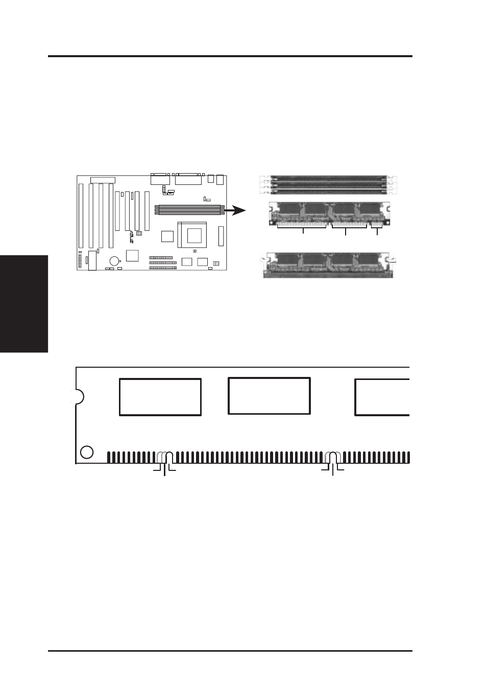 Iii. installation, Pin dram dimm notch key definitions | Asus TX97-X User Manual | Page 22 / 64