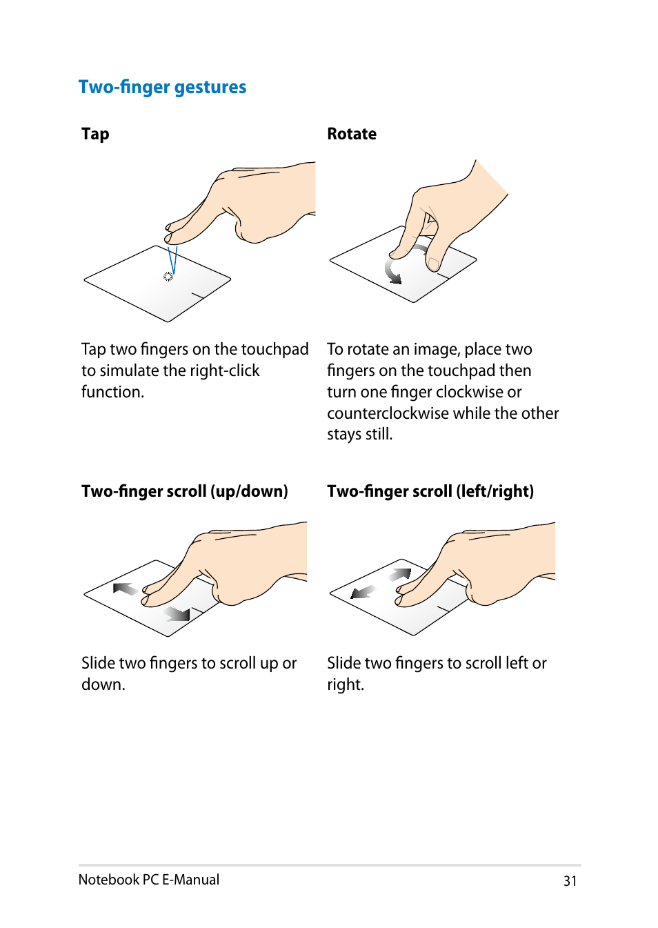 Asus Q501LA User Manual | Page 31 / 118