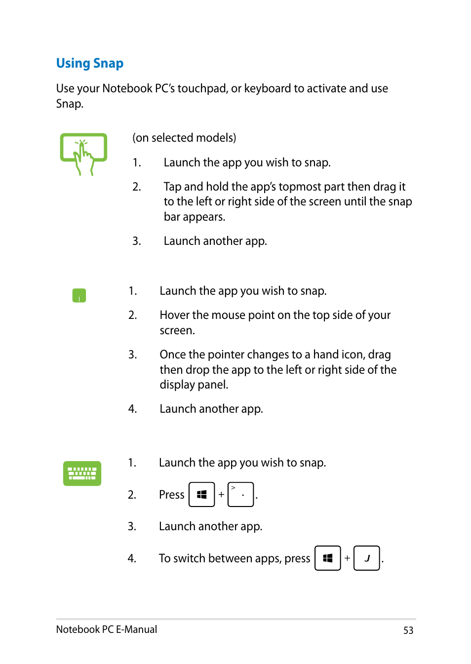 Asus Q501LA User Manual | Page 53 / 118