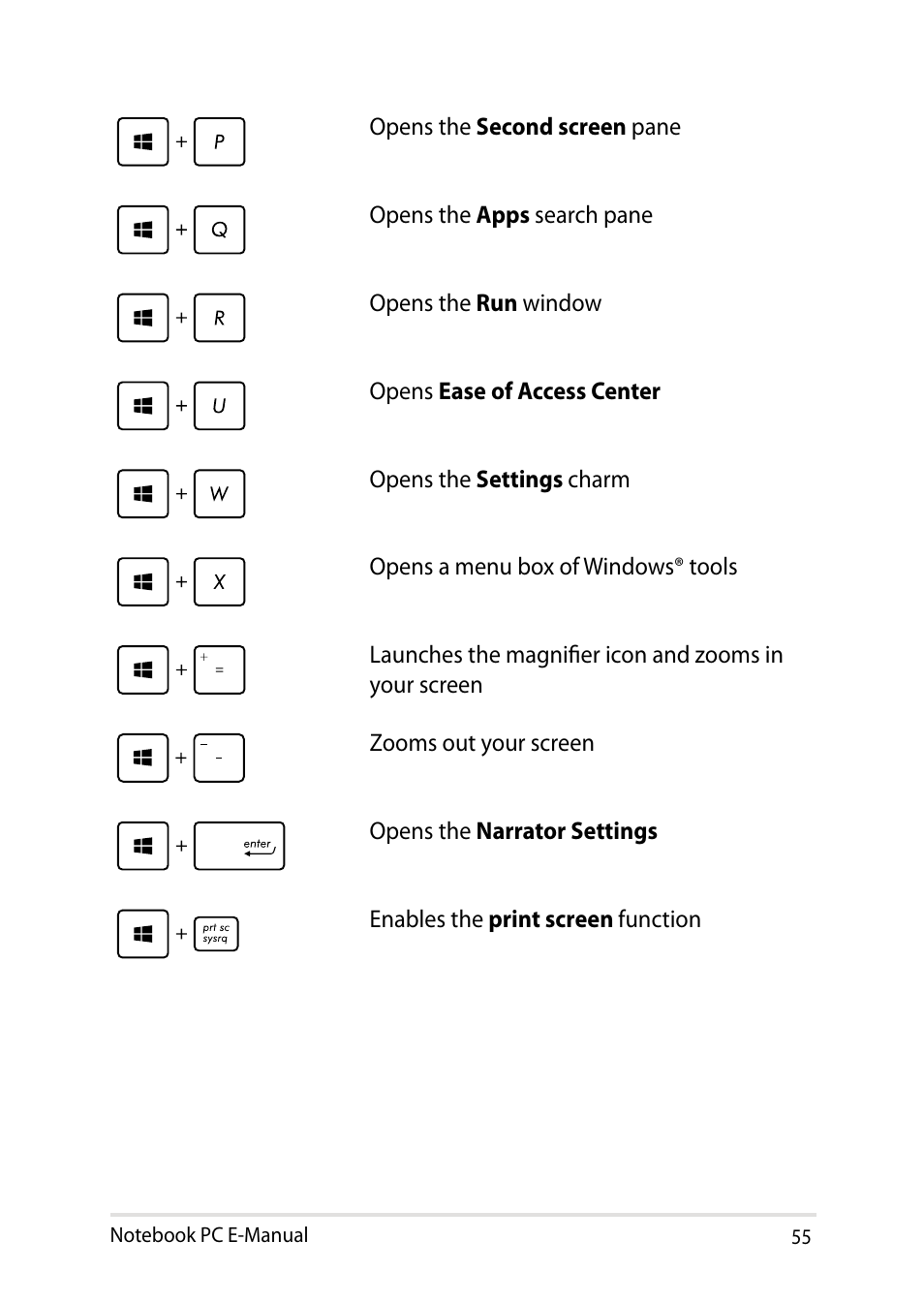 Asus Q501LA User Manual | Page 55 / 118