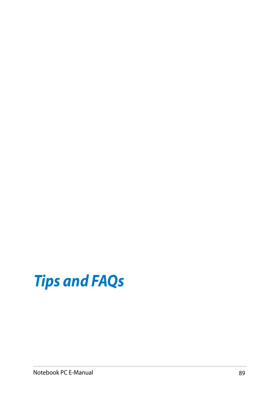 Tips and faqs | Asus Q501LA User Manual | Page 89 / 118