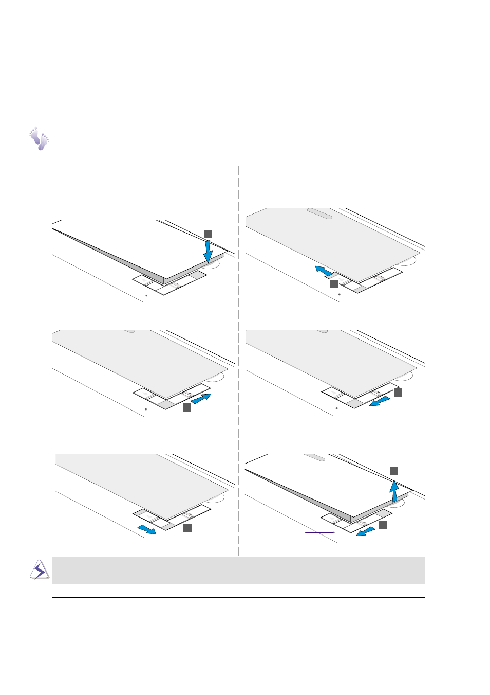 Inserting and removing the battery pack | Asus L84B User Manual | Page 24 / 96