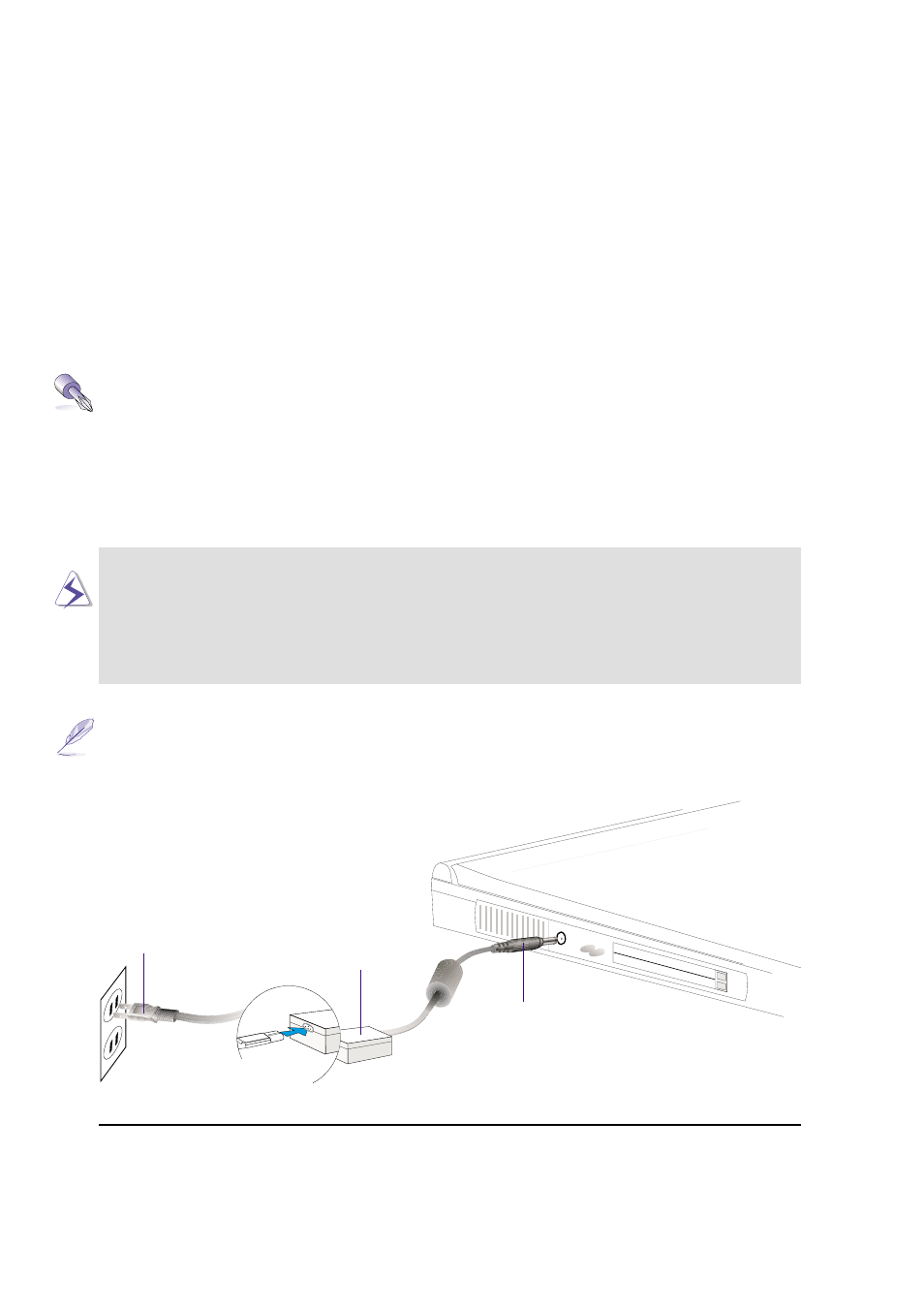 Power connection, 26 3. getting started | Asus L84B User Manual | Page 26 / 96