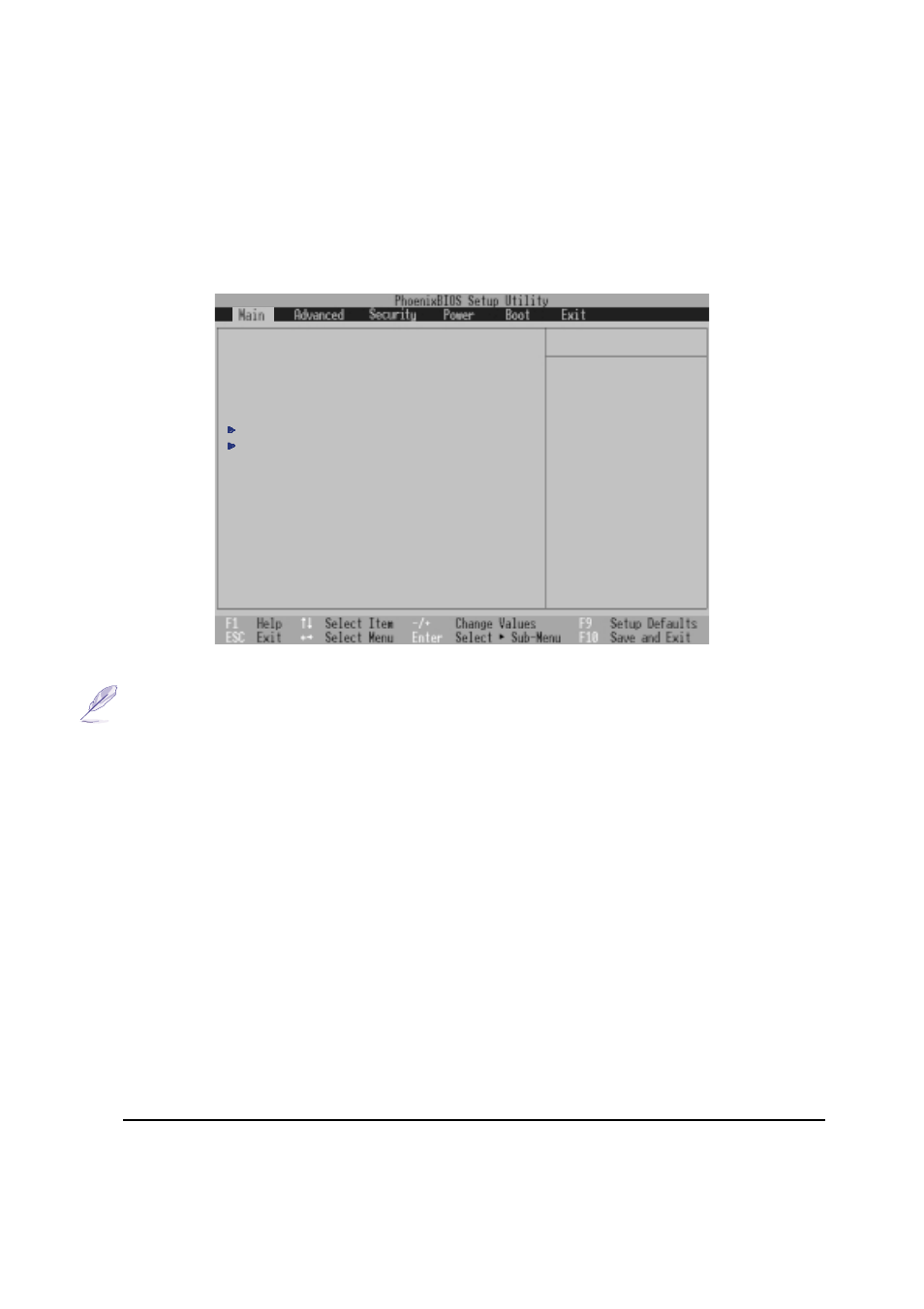 Main menu, 63 5. configuring the bios, System time | System date, Diskette a | Asus L84B User Manual | Page 63 / 96