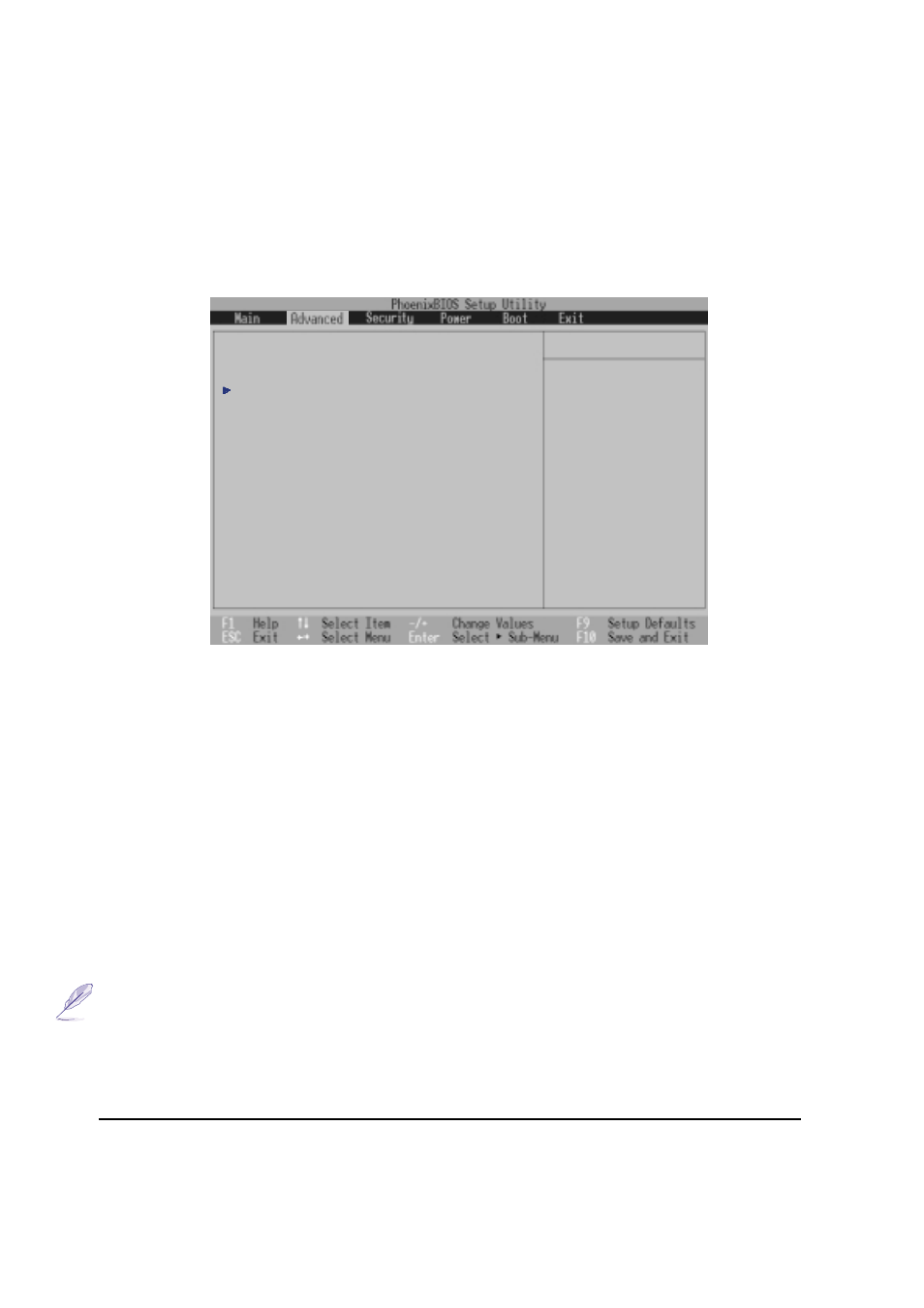 Advanced menu, I/o device configuration: (described later), Large disk access mode: [normal | Asus L84B User Manual | Page 68 / 96