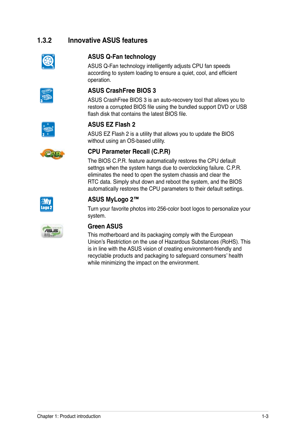 2 innovative asus features, Innovative asus features -3 | Asus M2N68-AM User Manual | Page 13 / 62