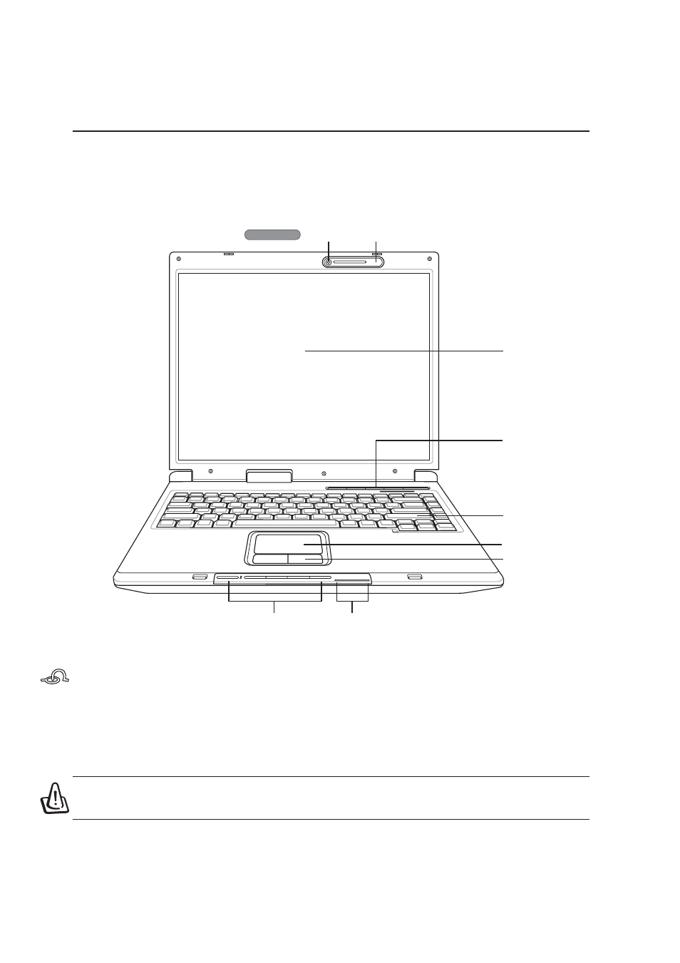 Top side | Asus Notebook PC Hardware User Manual | Page 17 / 76