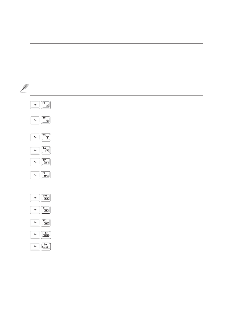 Using the keyboard, Colored hot keys | Asus Notebook PC Hardware User Manual | Page 34 / 76