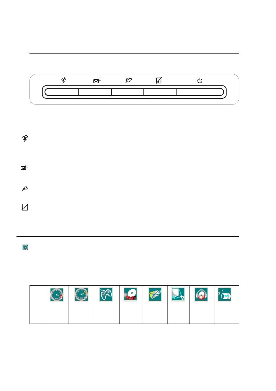 Instant launch keys and status indicators, Instant launch keys, Getting started | Email launch key, Internet launch key, Power4 gear+ key, Power4 gear+ modes, Pad-lock key | Asus Notebook PC Hardware User Manual | Page 37 / 76