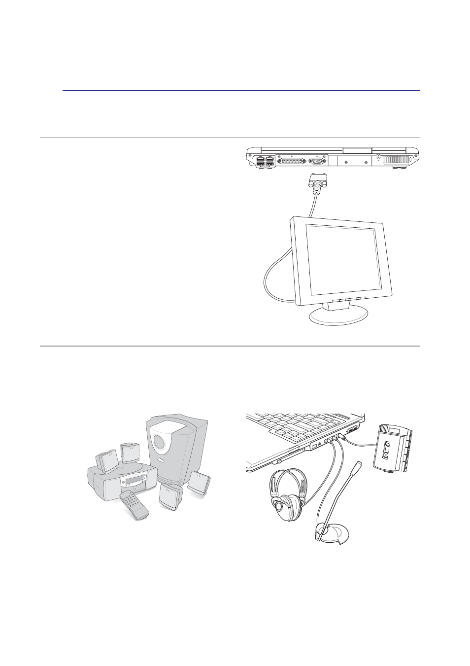 Optional connections | Asus Notebook PC Hardware User Manual | Page 64 / 76