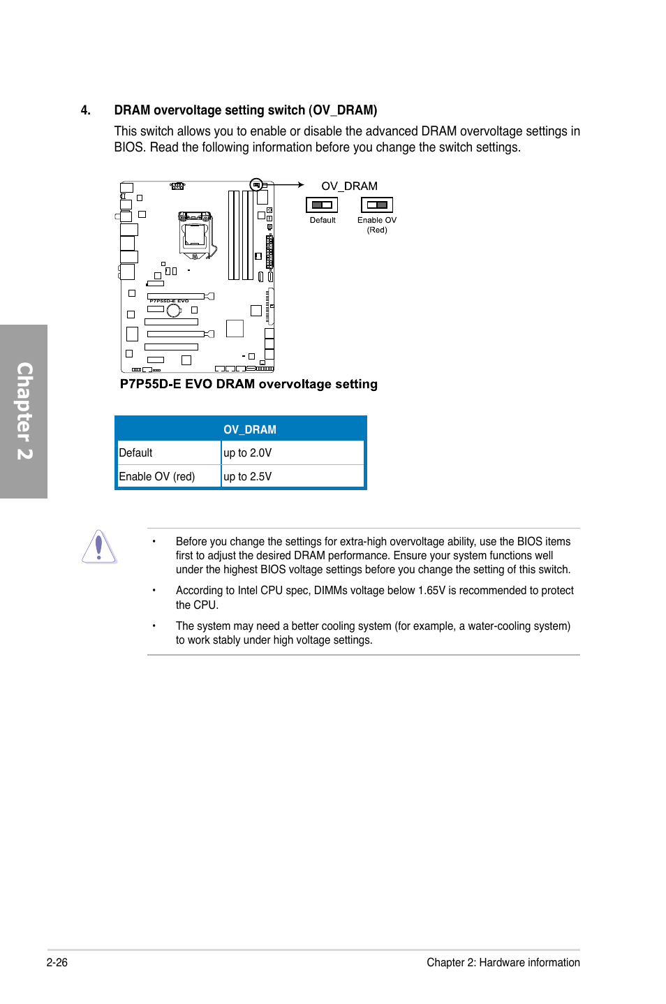 Chapter 2 | Asus P7P55D-E EVO User Manual | Page 44 / 126