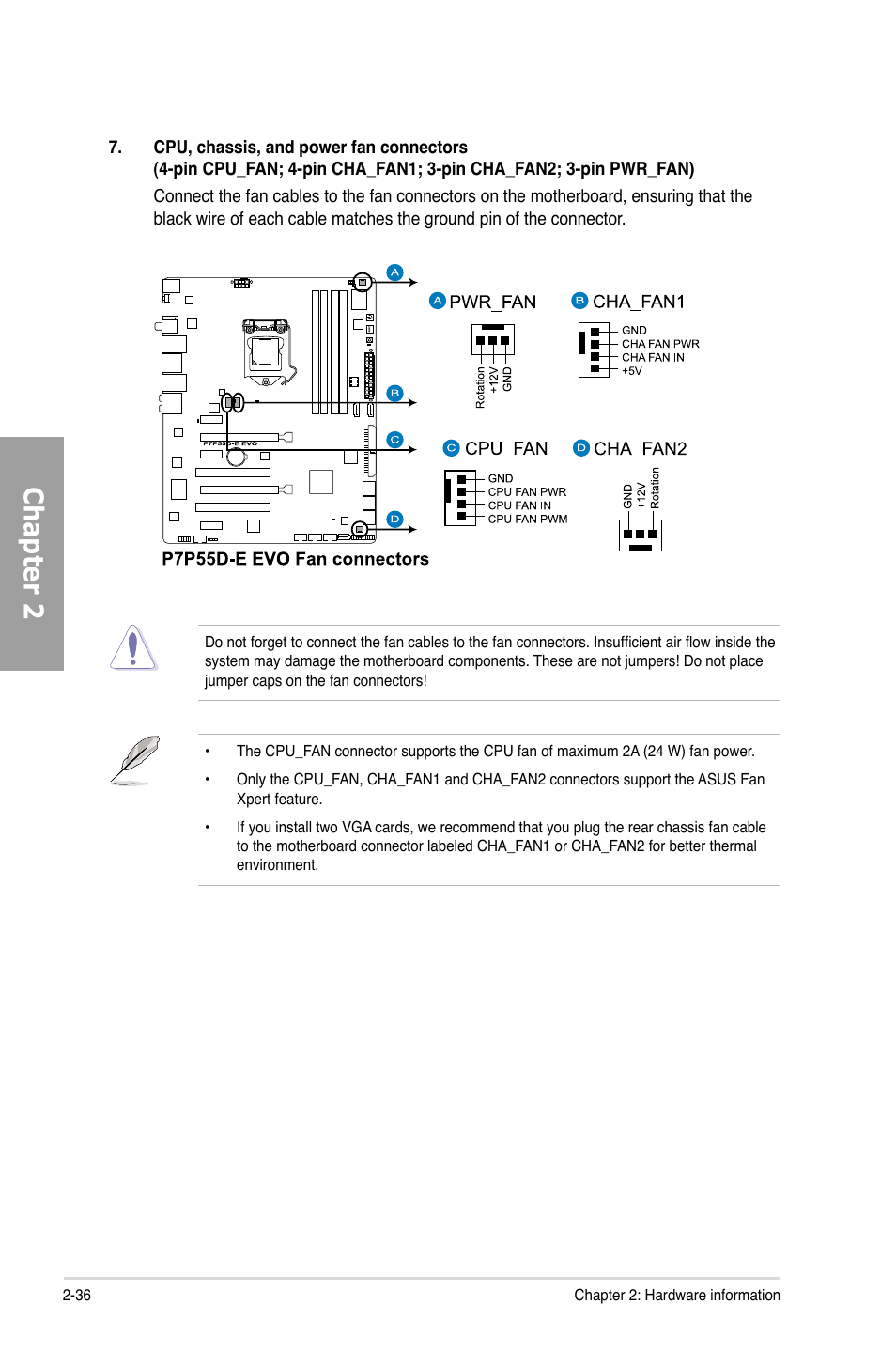 Chapter 2 | Asus P7P55D-E EVO User Manual | Page 54 / 126