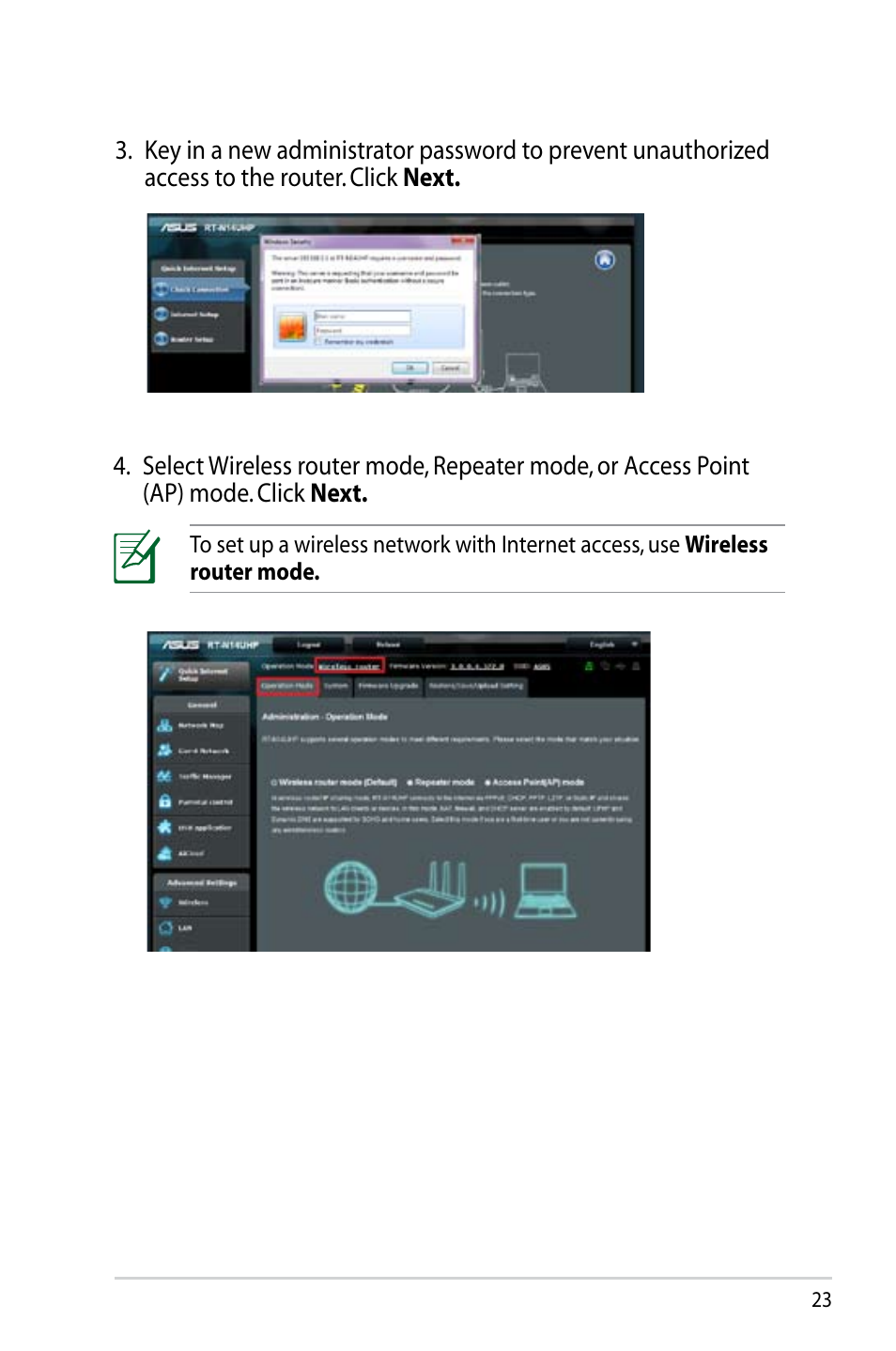 Asus RT-N14UHP User Manual | Page 23 / 107