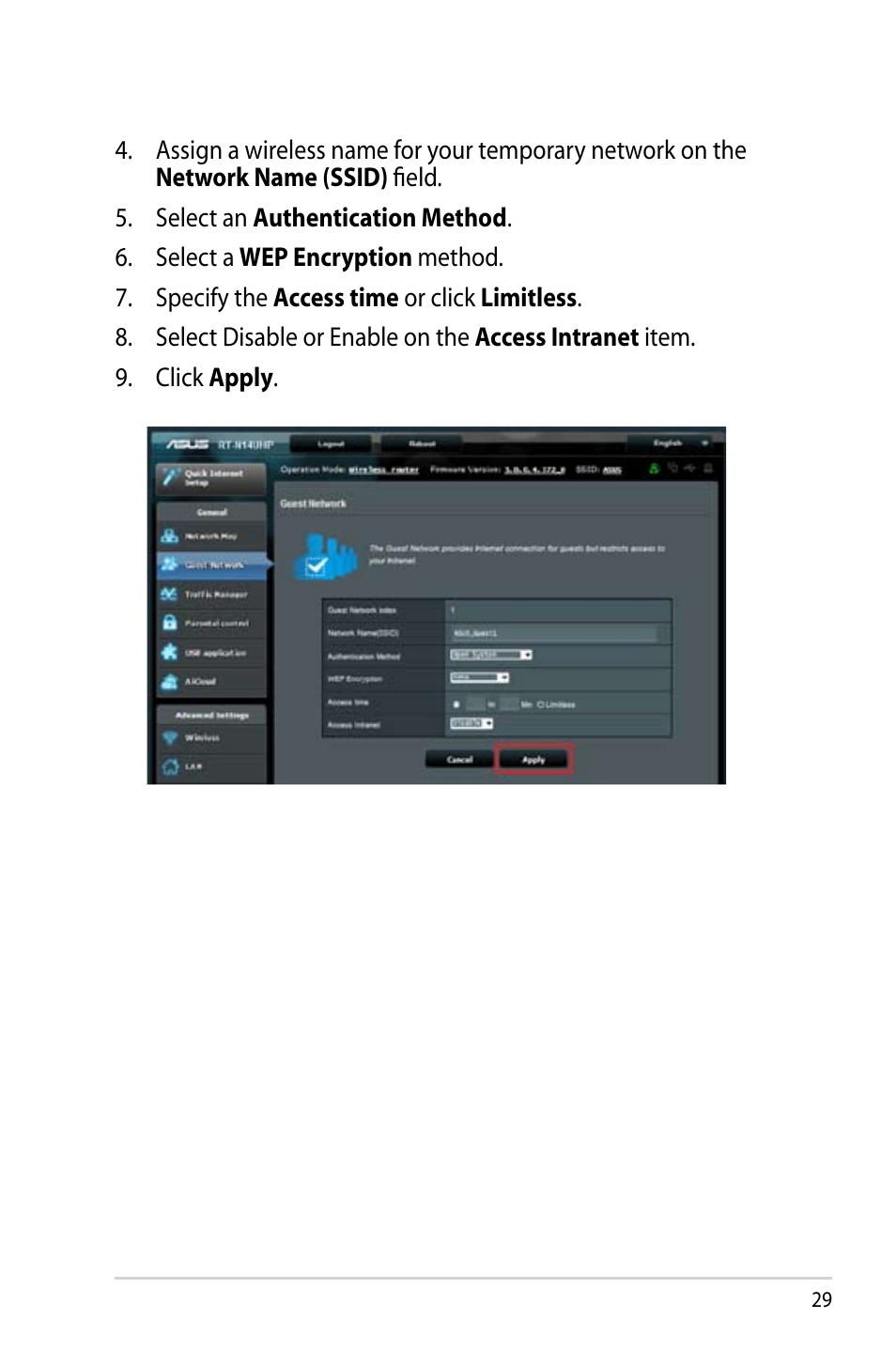 Asus RT-N14UHP User Manual | Page 29 / 107