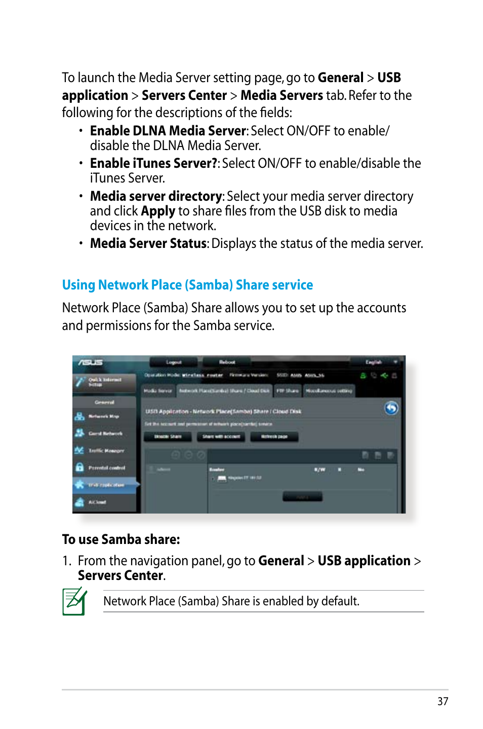 Asus RT-N14UHP User Manual | Page 37 / 107