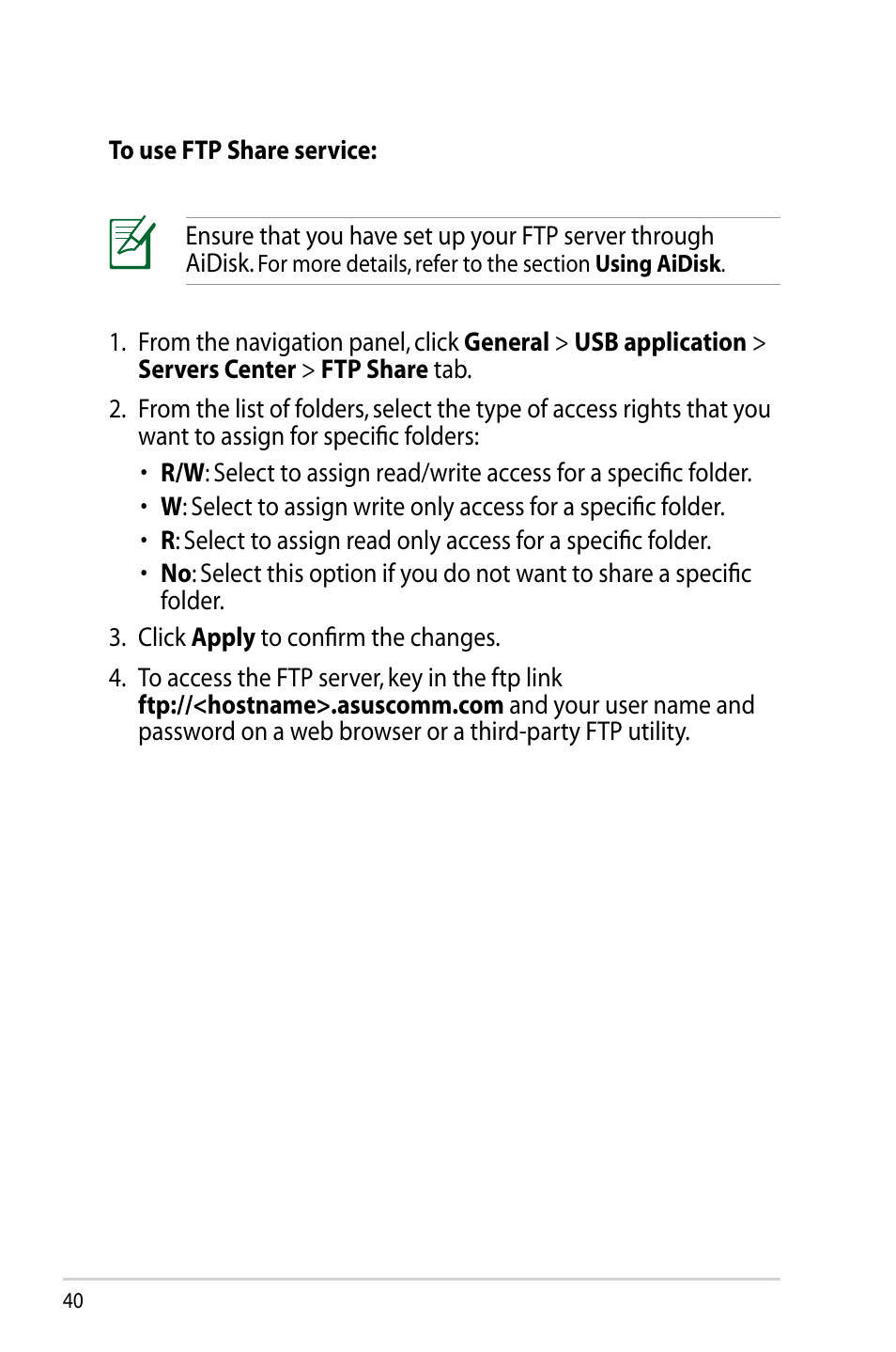 Asus RT-N14UHP User Manual | Page 40 / 107