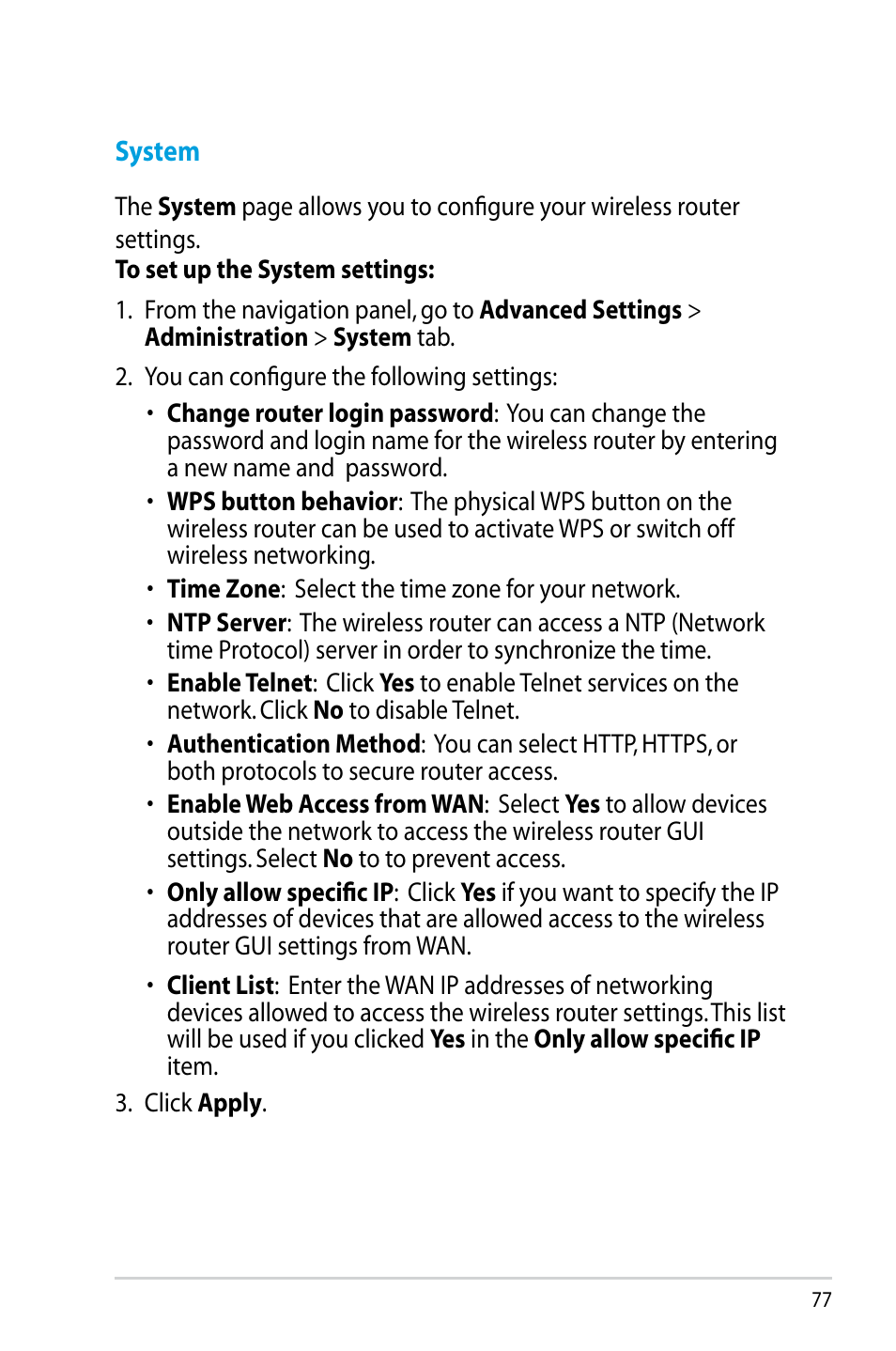 System | Asus RT-N14UHP User Manual | Page 77 / 107