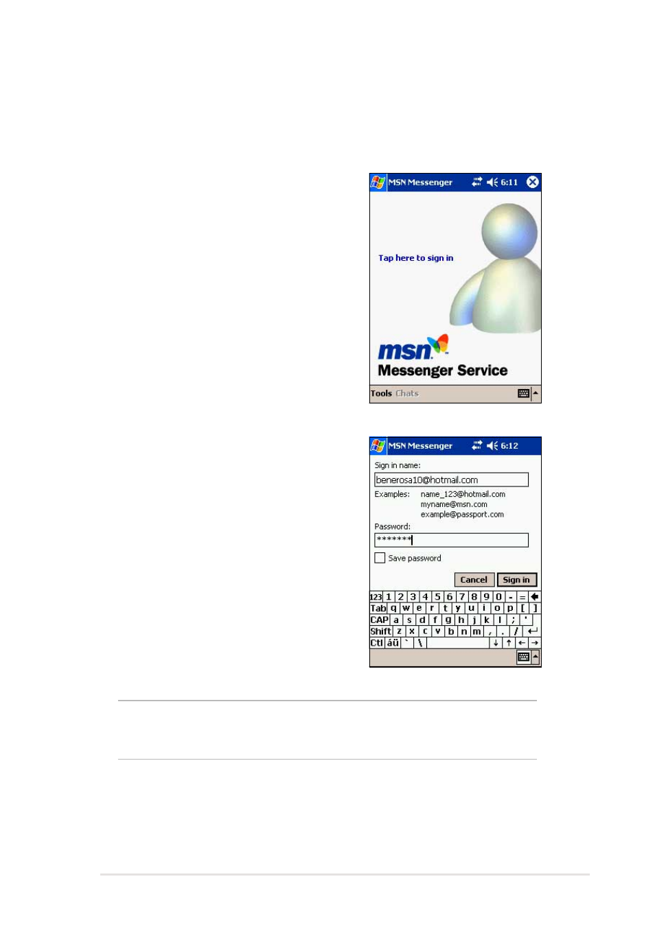 Signing up | Asus MyPal A716 User Manual | Page 101 / 166