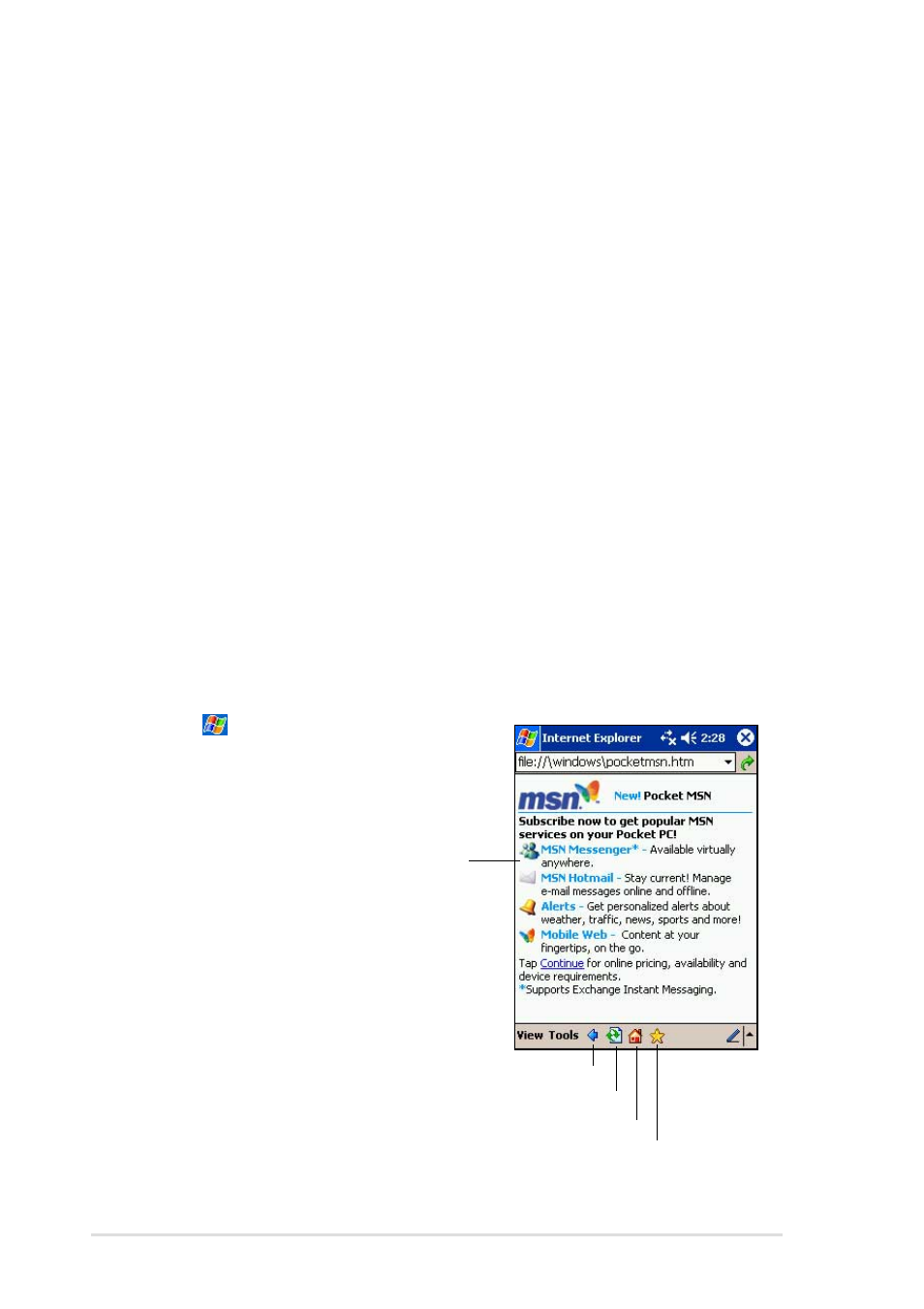 Introduction, Using pocket internet explorer | Asus MyPal A716 User Manual | Page 110 / 166