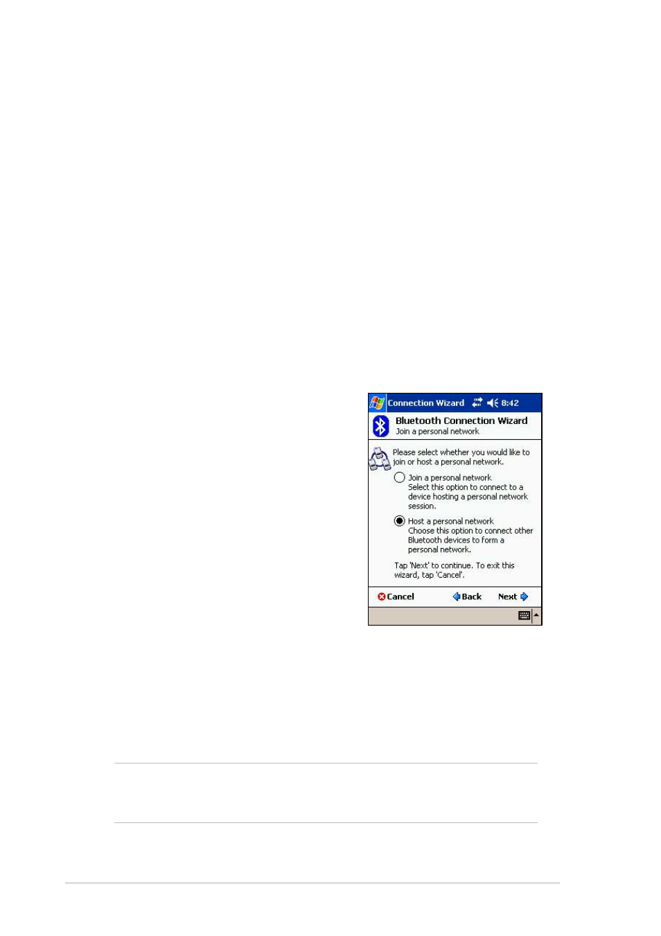 Bluetooth personal area network | Asus MyPal A716 User Manual | Page 146 / 166