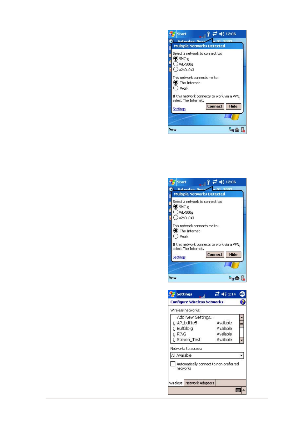 Configuring wireless networks | Asus MyPal A716 User Manual | Page 151 / 166