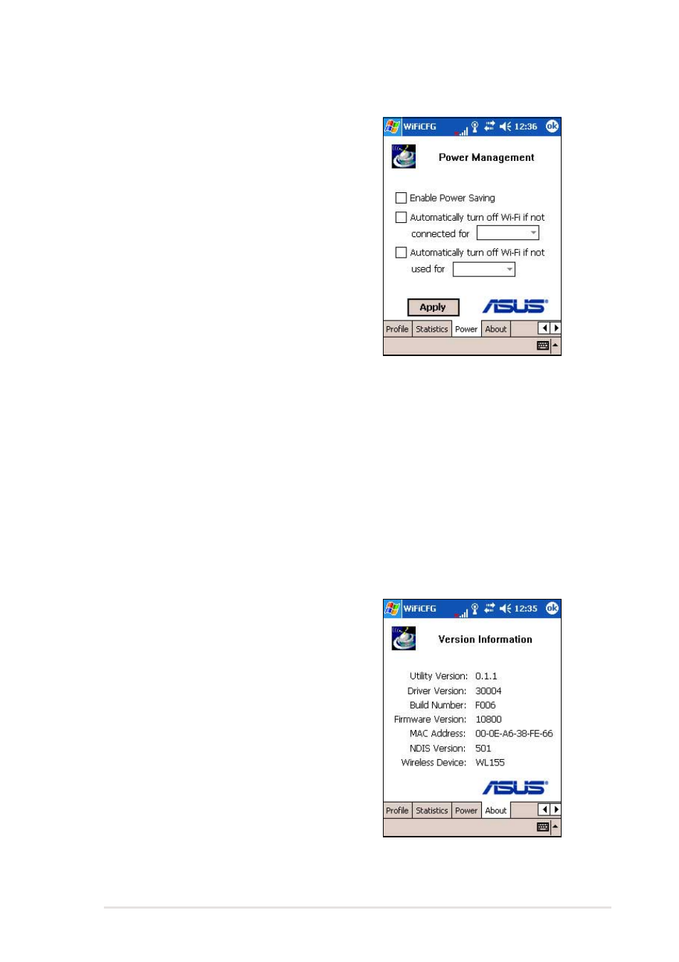 Power management, About | Asus MyPal A716 User Manual | Page 159 / 166