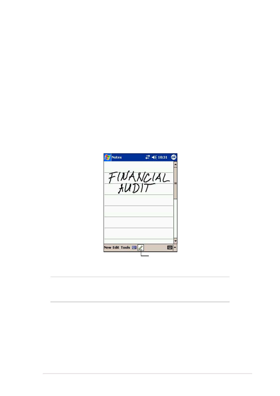 Writing on the screen | Asus MyPal A716 User Manual | Page 25 / 166