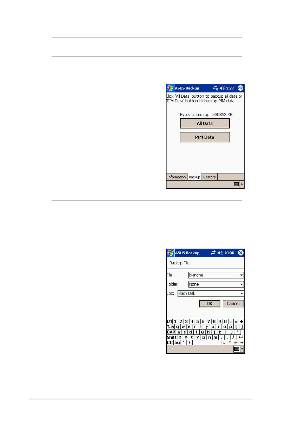 Asus MyPal A716 User Manual | Page 44 / 166