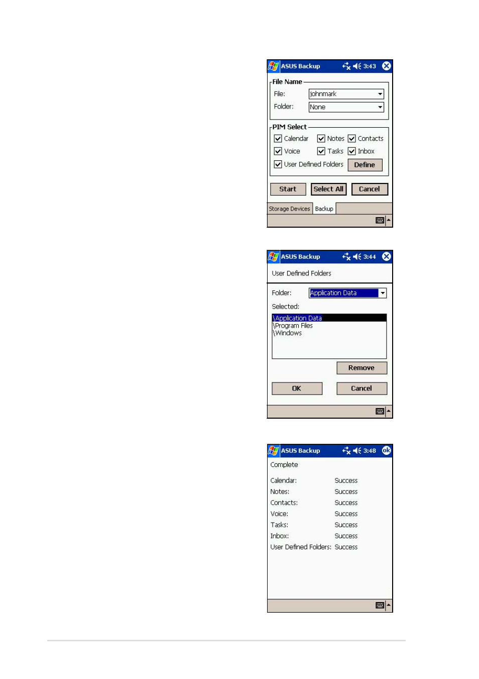 Asus MyPal A716 User Manual | Page 46 / 166
