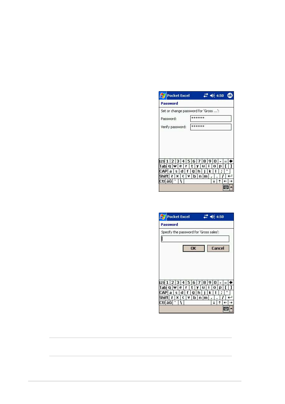 Securing your excel document | Asus MyPal A716 User Manual | Page 98 / 166