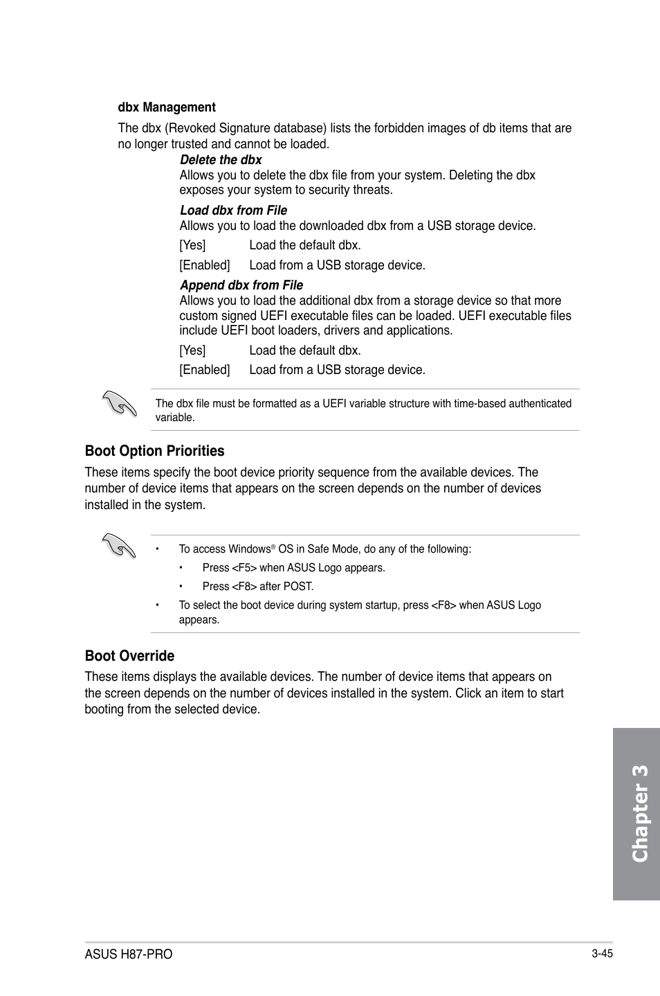 Chapter 3 | Asus H87-PRO User Manual | Page 100 / 140