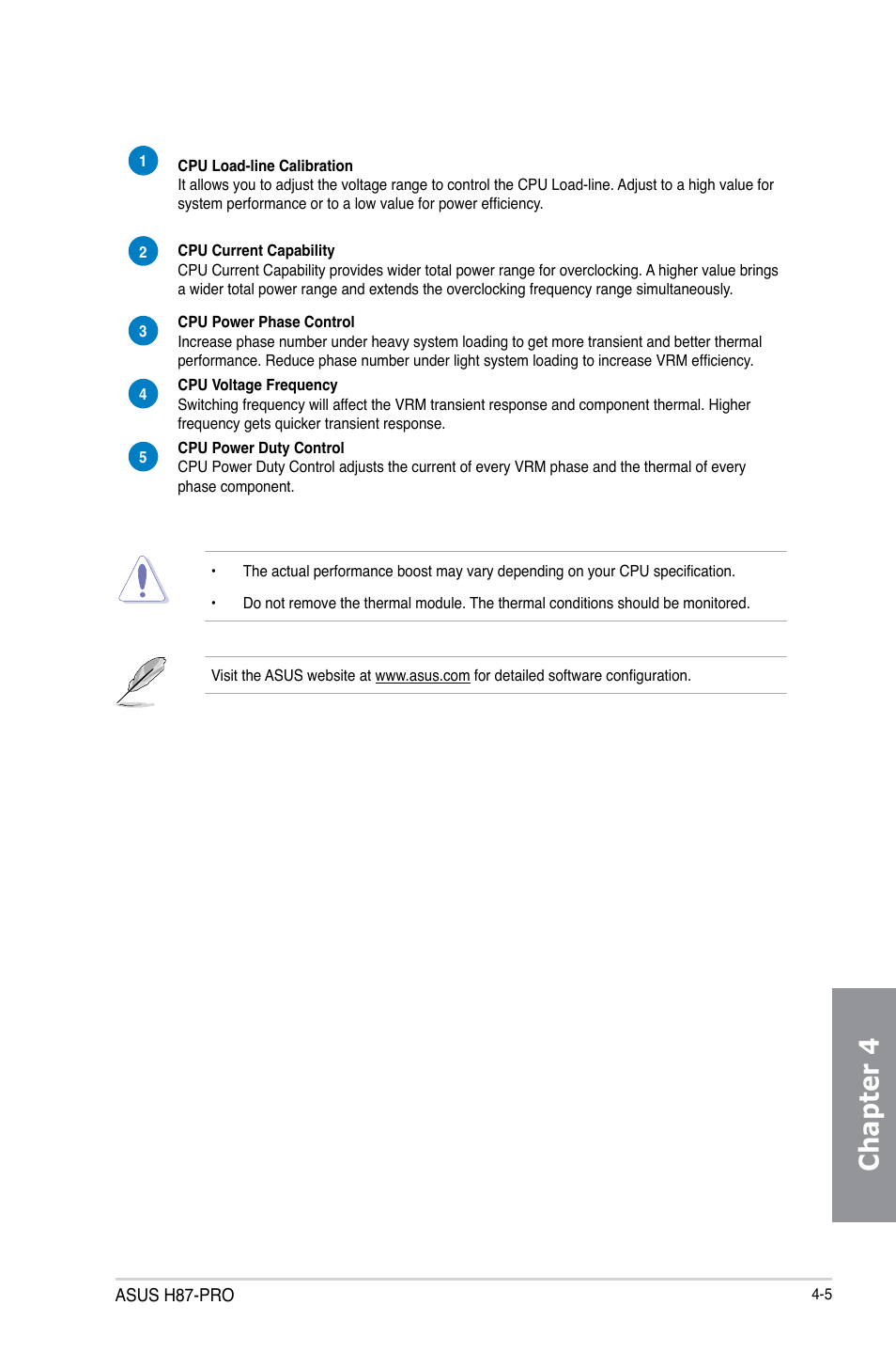 Chapter 4 | Asus H87-PRO User Manual | Page 114 / 140