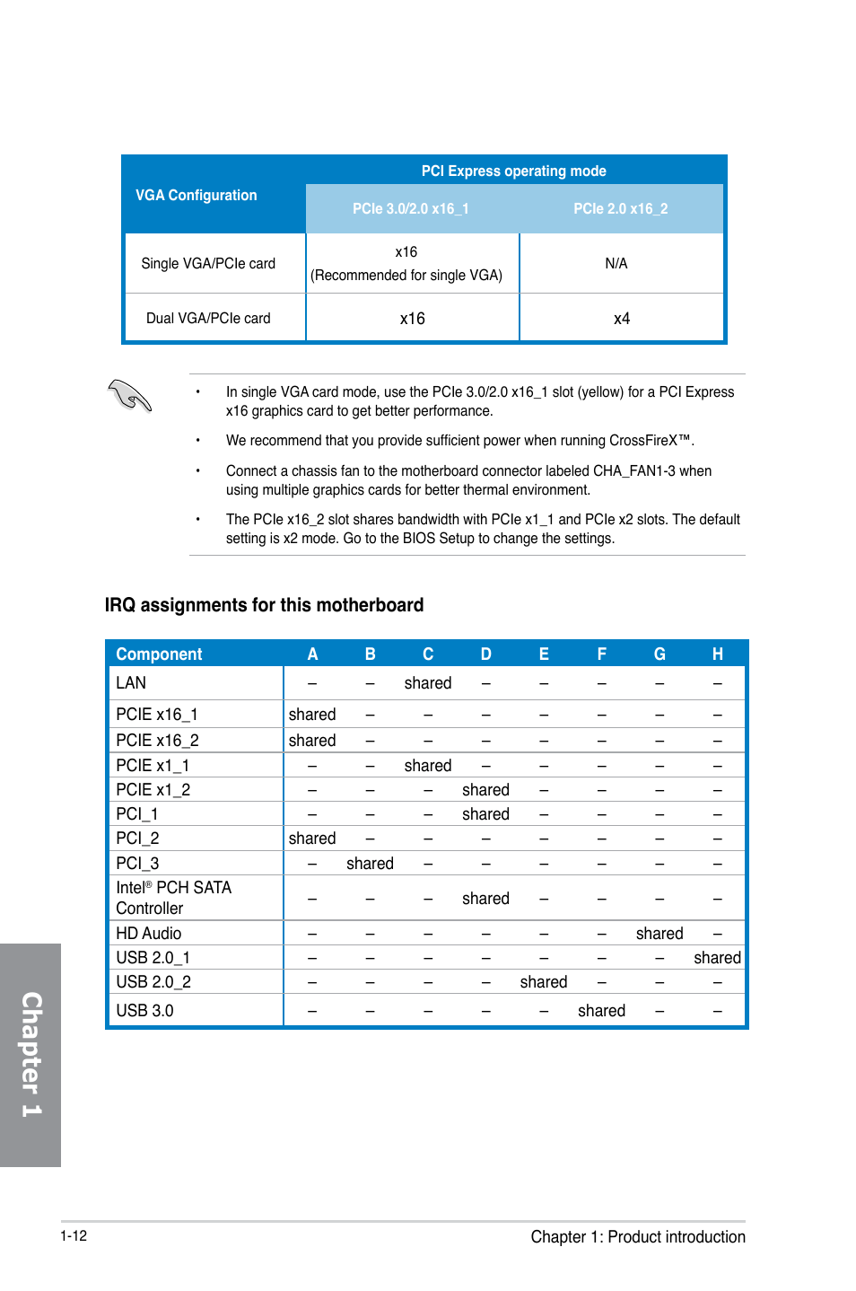 Chapter 1 | Asus H87-PRO User Manual | Page 26 / 140