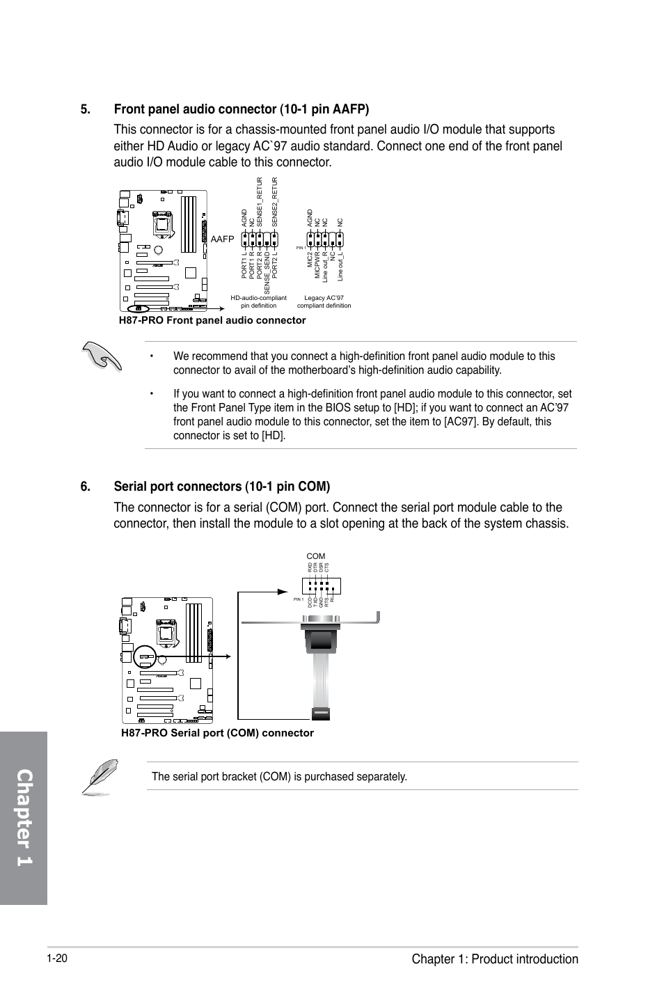 Chapter 1, Chapter 1: product introduction | Asus H87-PRO User Manual | Page 34 / 140