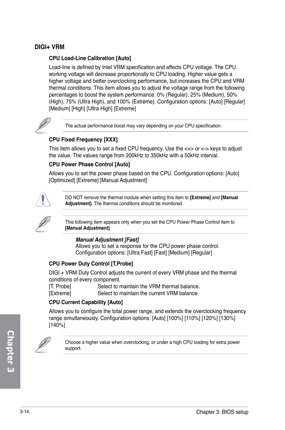 Chapter 3 | Asus H87-PRO User Manual | Page 69 / 140