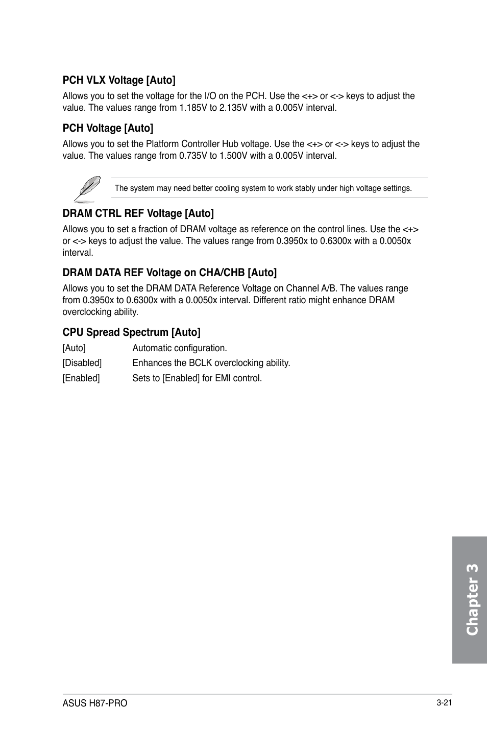 Chapter 3 | Asus H87-PRO User Manual | Page 76 / 140